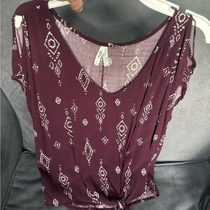 Small Burgundy Top